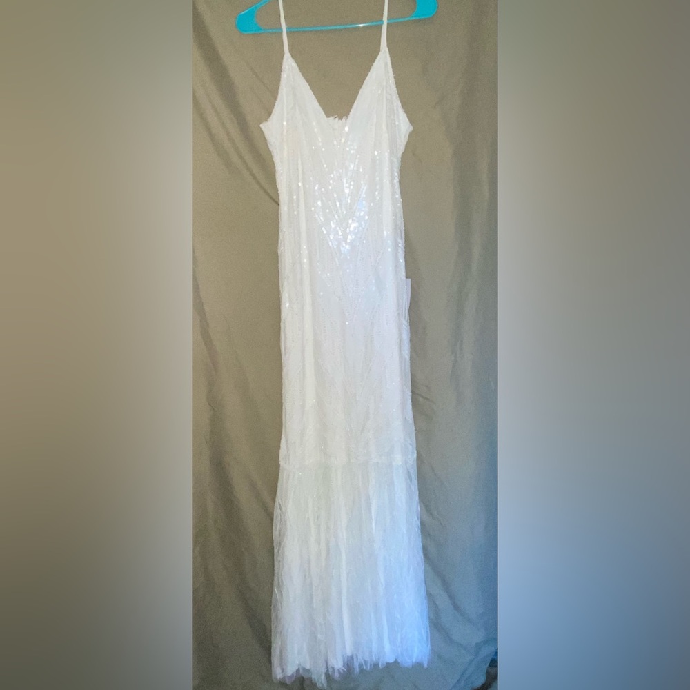 Lulu's White Sequin Dress